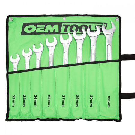 OEMTOOLS 8 Piece Jumbo Combination Wrench Set (21mm - 32mm) 22120